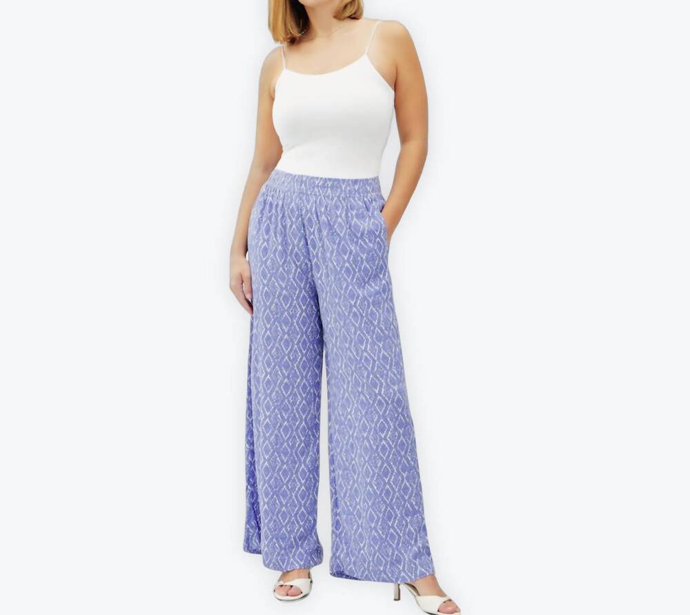 NEW BE COOL wide leg pant - plus in indigo